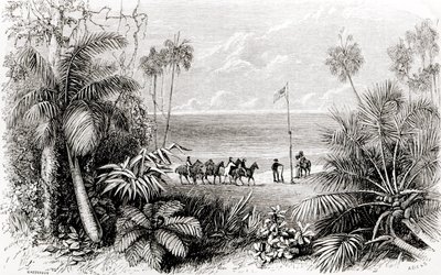 Planting the Flag on the Shores of the Indian Ocean by English School